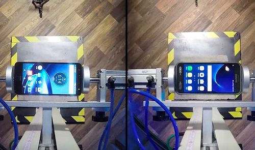 Moto Z Force test de caida vs galaxy s7 active