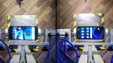 Moto Z Force test de caida vs galaxy s7 active