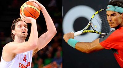 Rafa Nadal y Pau Gasol