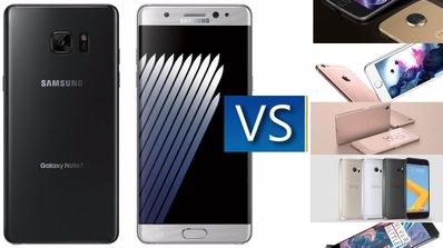 Samsung Galaxy Note 7 vs competencia