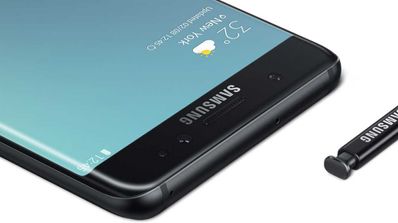 Samsung Galaxy Note 7 de color negro