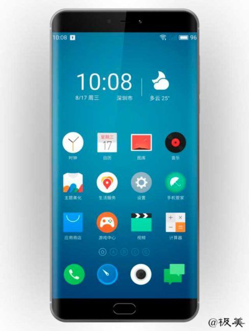 Meizu Pro 7 con pantalla curva