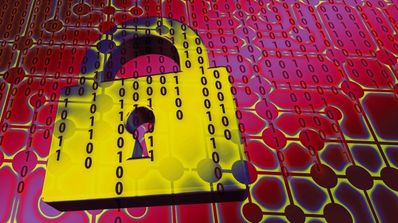 candado sobre bits