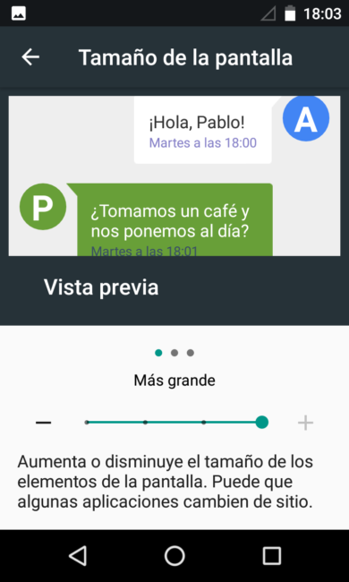 Android 7.0 Nougat - Tamaño grande