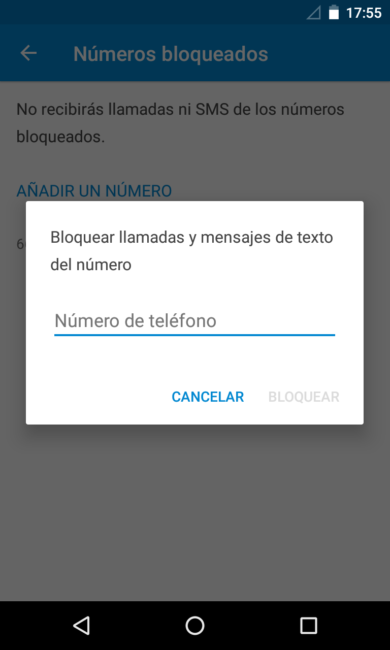 Bloquear número Android 7.0 Nougat