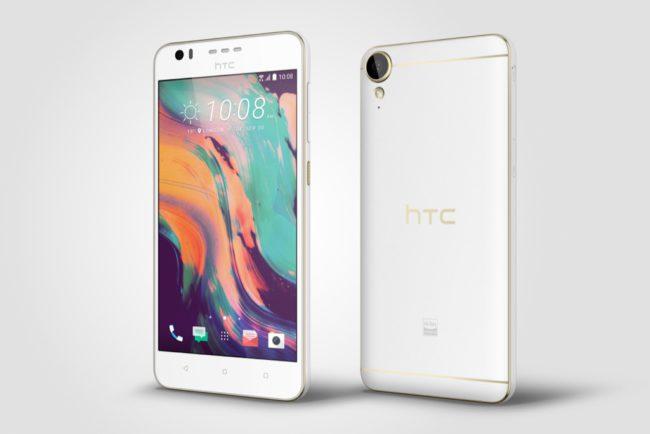 HTC Desire 10 Lifestyle blanco y dorado