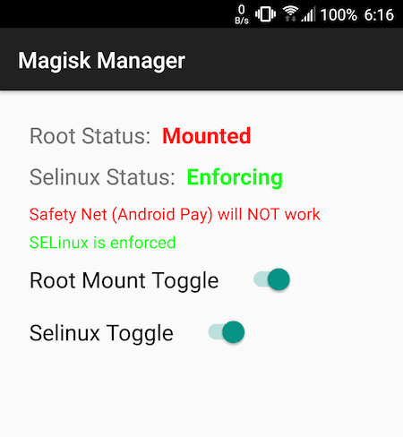 Aplicaicón magisk para Android