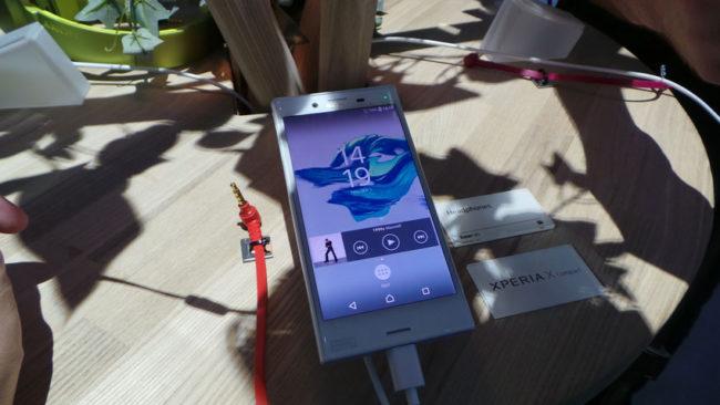 Frontal del Sony Xperia X Compact