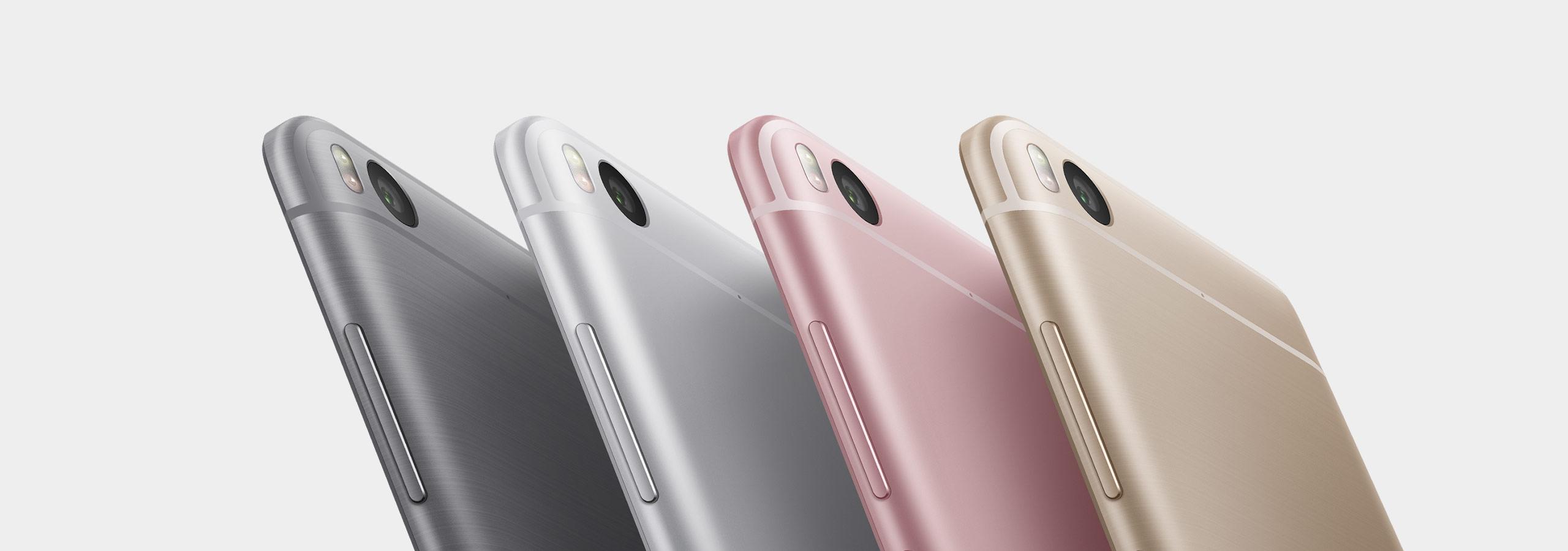 Xiaomi Mi 5s en rosa, plata, gris y dorado