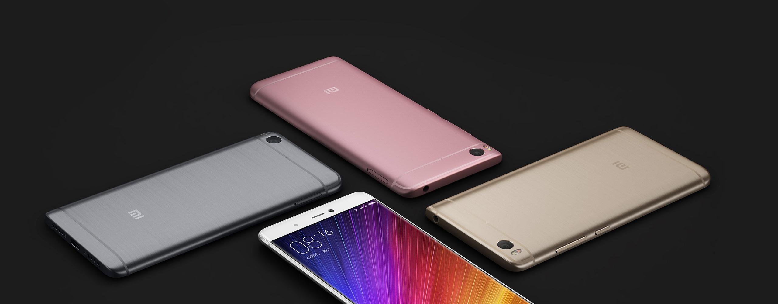 Xiaomi Mi 5s blanco, rosa, dorado y gris