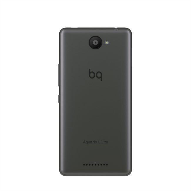 bq Aquaris U Lite trasera y cámara digital
