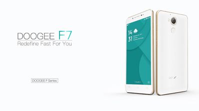doogee f7 en blanco con logo