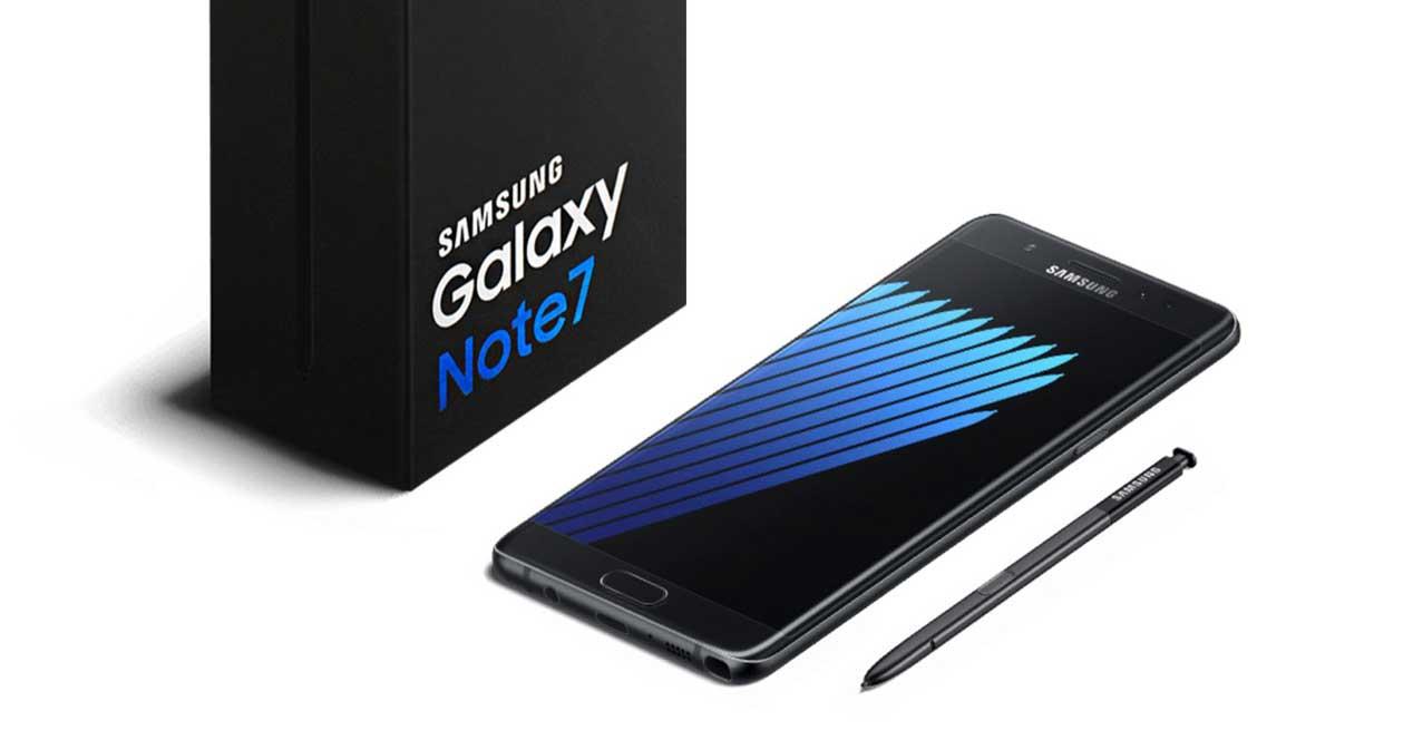Galaxy Note 7 fuera de su caja