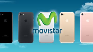 todos los colores del iphone 7 con logo movistar
