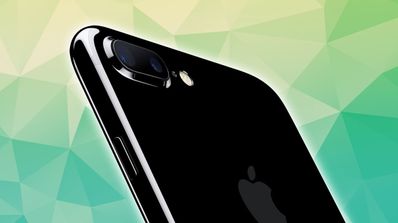 iPhone 7 Plus negro detalle carcasa negro brillante y cámara