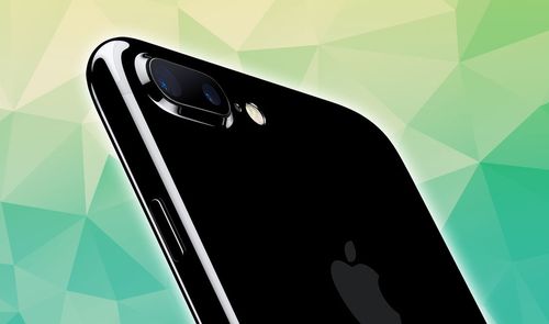 iPhone 7 Plus negro detalle carcasa negro brillante y cámara