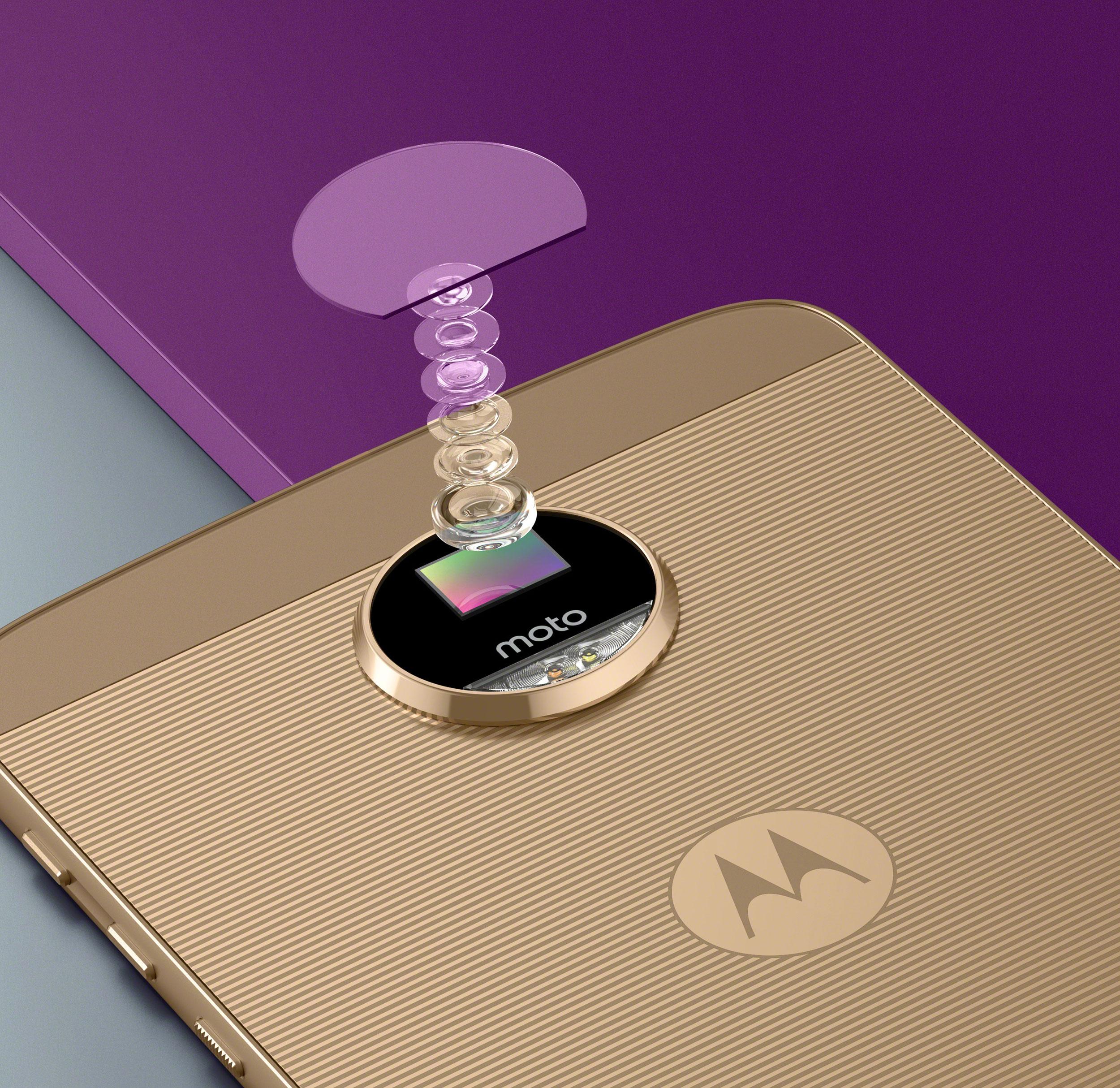 Motorola Moto Z Play cámara detalle de las lentes