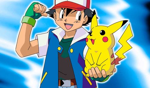 Pikachu con su entrenador