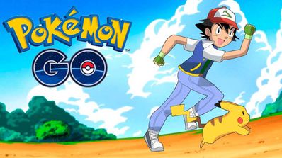 Entrenador Pokemon corriendo con Pikachu