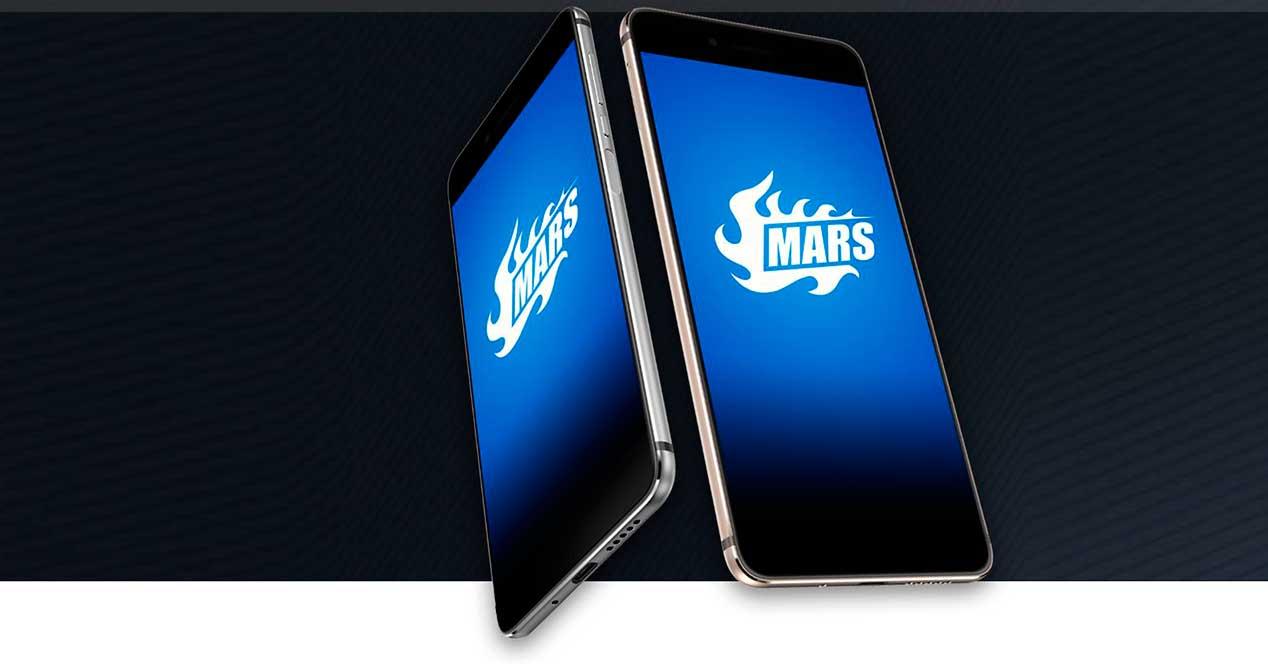 Vernee Mars con logotipo en pantalla