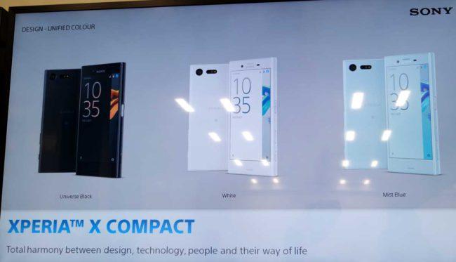 Sony Xperia X Compact colores