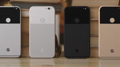 Google Pixel en cuatro colores distintos