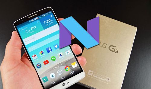 LG G3 con Android 7.0 Nougat