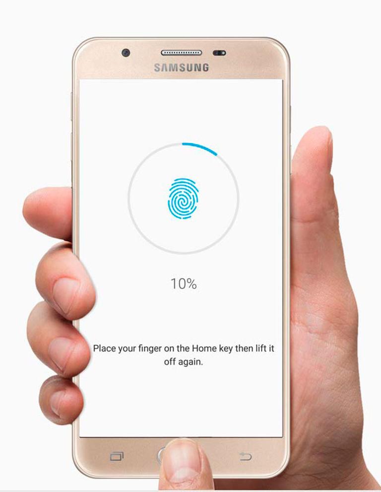 Samsung Galaxy J5 Prime huella dactilar