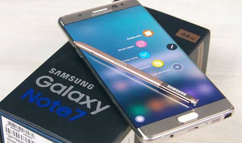 caja de embalaje del Samsung Galaxy Note 7