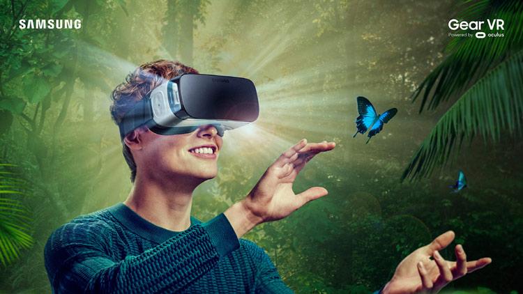 Realidad aumentada a través de las gafas Samsung Gear VR