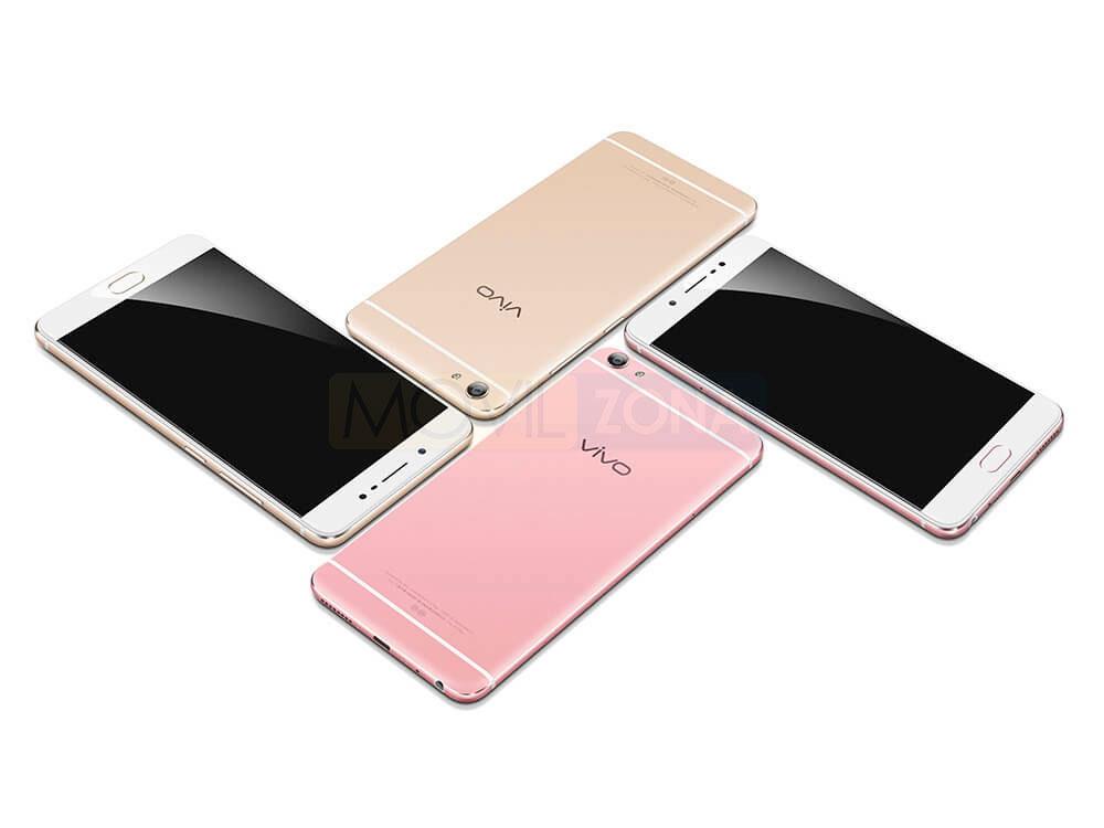 Vivo X7 Android, blanco, rosa, dorado