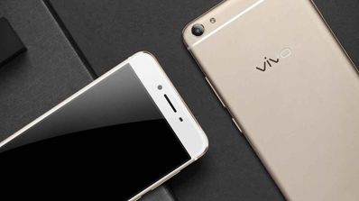 Vivo X7 de color dorado