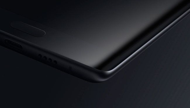 Xiaomi MI Note 2 detalle de la pantalla curvada