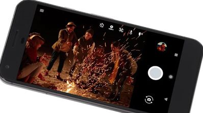 Interfaz de la cámara del Google Pixel