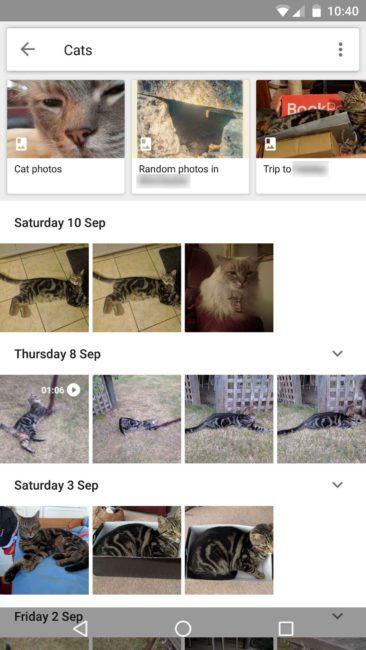 Google Fotos albumes