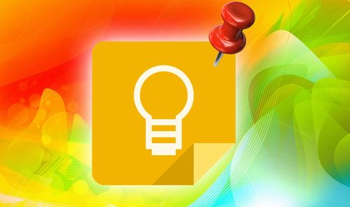 icono de google keep con una chincheta