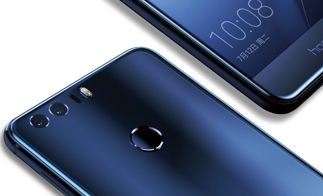 honor 8 camara y fronal azul