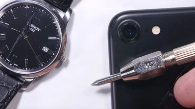 Test de resistencia del zafiro de la cámara del iPhone 7