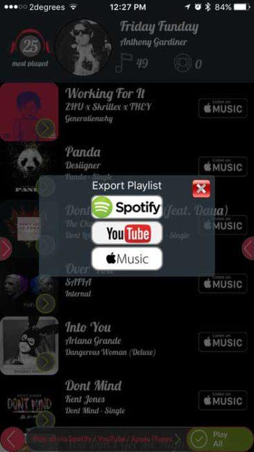 playlist de spotify