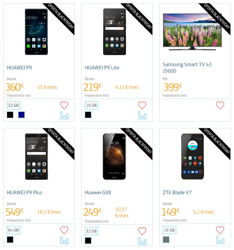 Ofertas Black Friday de Movistar con smartphones con descuentos