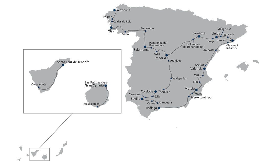 ruta del estudio de connect en españa