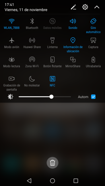 Accesos rápidos Huawei Mate 9