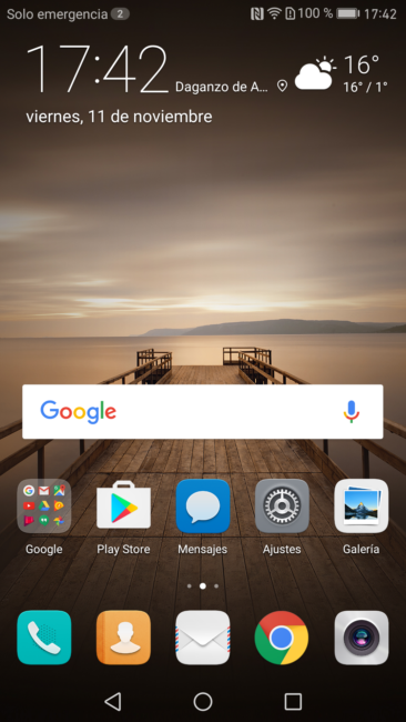 Escritorio del Huawei Mate 9