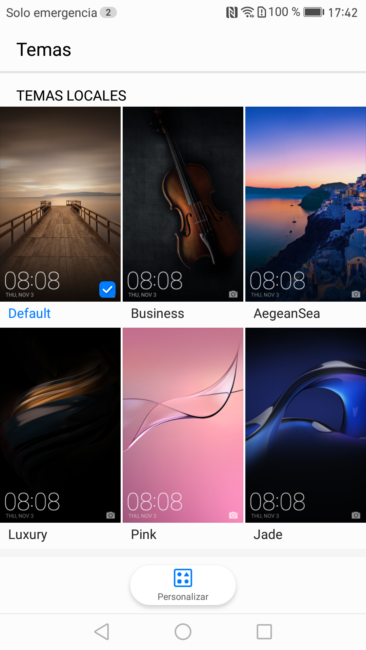 Temas en el Huawei Mate 9