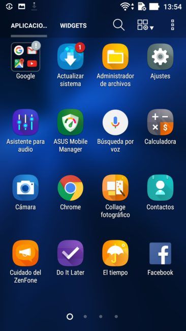 Apps en el ASUS zenfone 3