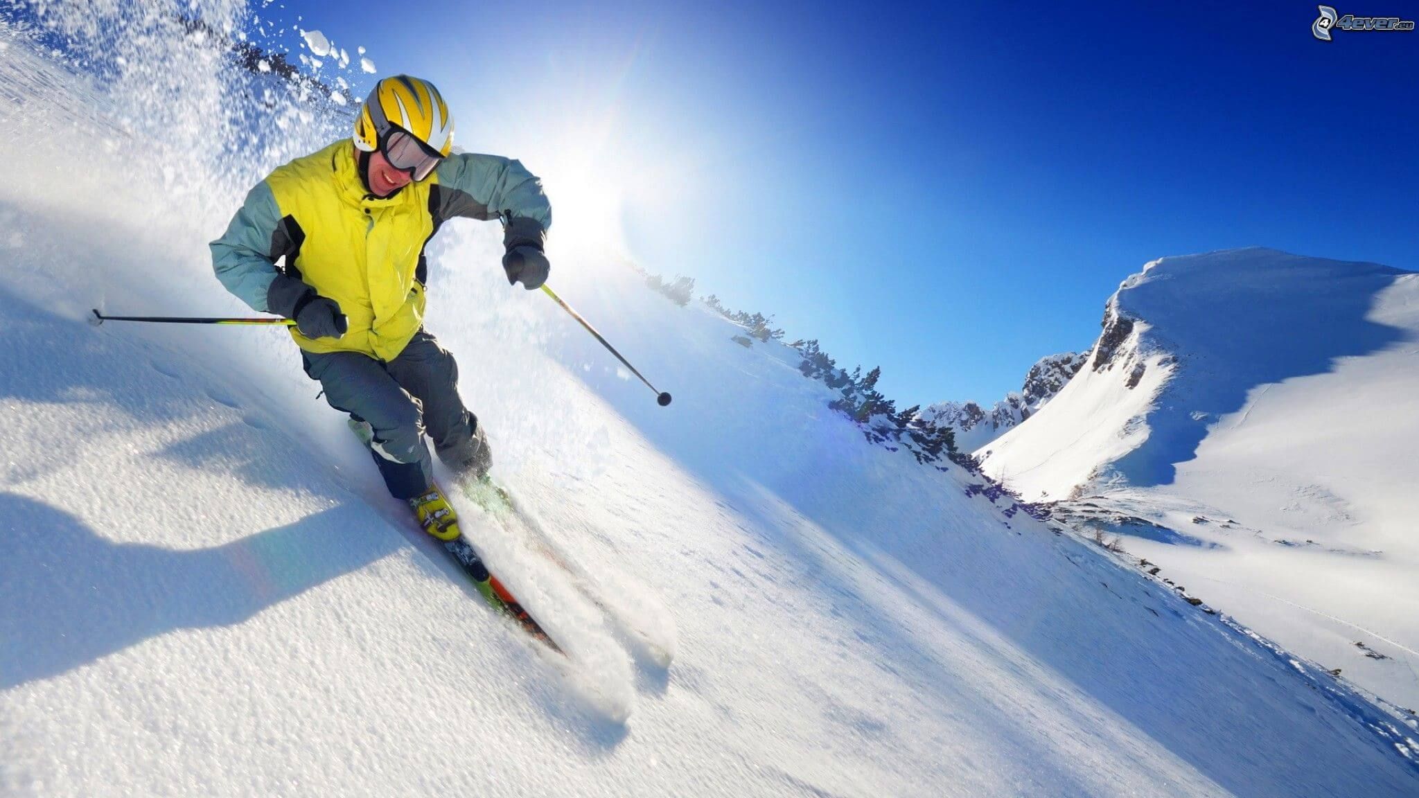esquiador en la nieve