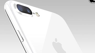 iPhone 7 con carcasa de color blanco brillante