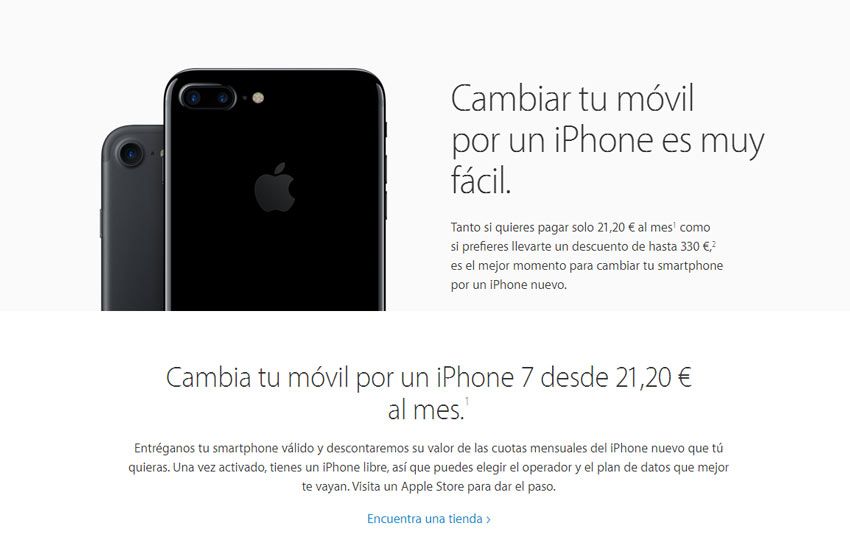 Subvenciones y financiación para la compra del nuevo iPhone 7