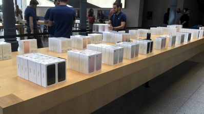 iPhone 7 en una tienda de Apple