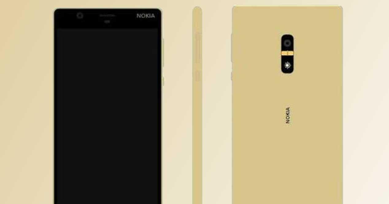 Nokia D1C de color dorado
